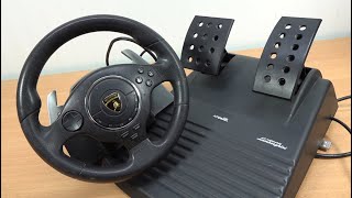 RARE .. Lamborghini Playstation 2 Arcade Racing Wheel Solution By Atomic
