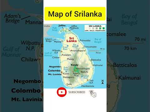 Map of srilanka || Srilanka || #factmystery #shorts