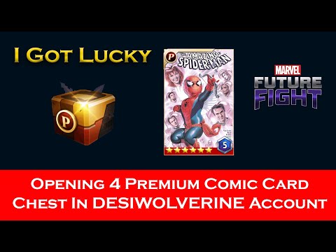 Opening Premium Comic Card Chest In desiwolverine Account - Marvel Future Fight