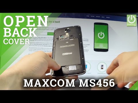 How to Remove Battery in MAXCOM MS551 - Open Back Cover