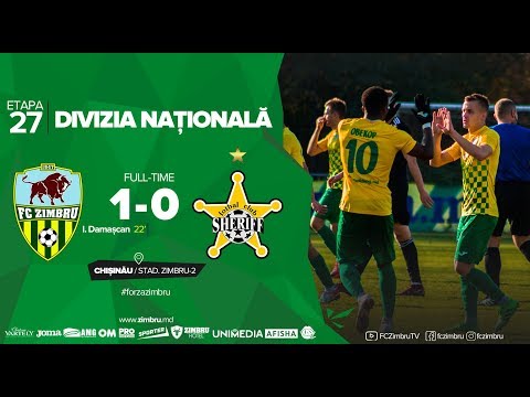 Zimbru - Sheriff 1:0 | Rezumatul meciului | 10 noiembrie 2018