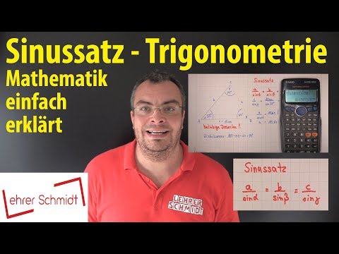 Sine theorem - Trigonometry | Lehrerschmidt - simply explained!