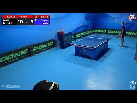 12:30 Serhii Zavinskyi 3-1 Dmytro Lebid West 1 WIN CUP 10.12.2022 | TABLE TENNIS WINCUP