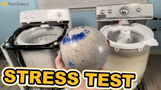 Washer Stress Test: What Happens When You Put a Bowling Ball in a Washer?