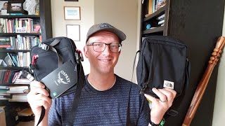 Every Day Carry Bags for Writers and Fountain Pen Users: Northface Crossbody Bag VS Osprey Musette 2