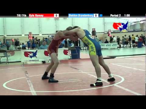 University Nat`ls GR 79 KG / 174 lbs: Kyle Ramey vs. Sheldon Brandenburg