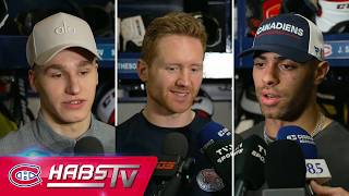 Demidov, Matheson + more Habs address the media at practice | FULL PRESS CONFERENCES