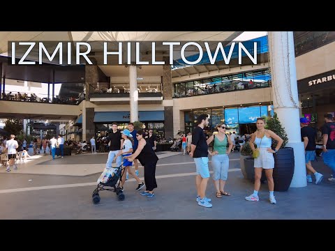 Explore İzmir's Hilltown Shopping Mall: 4K Walking Tour (Summer 2024)