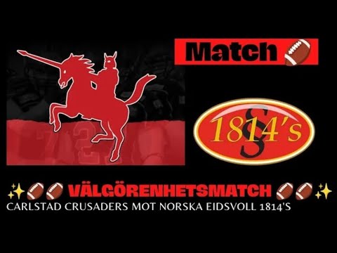 Välgörenhetsmatch mellan Carlstad Crusaders & norska Eidsvoll 1814's 🏈