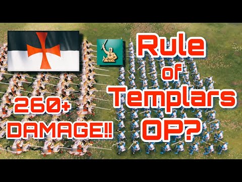 260+ Damage from a Single Charge? | Rule of Templars OP? | Age of Empires 4