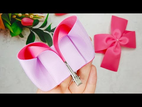How to make Hair Bows with Grosgrain ribbon - Ribbon...