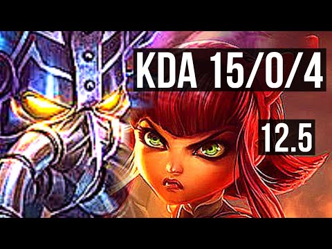 KASSADIN vs ANNIE (MID) | 15/0/4, Legendary, 66% winrate | EUW Master | 12.5