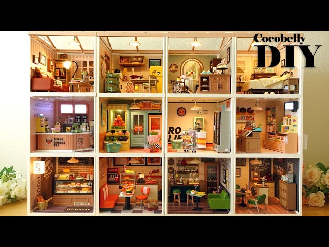Vídeo relacionado con Cuteefun Kit de Casa de Muñecas en Miniatura, Manualidades Creativas con LED, Decoración única, para Adultos Adolescentes, Cumpleaños (Beer Bar)