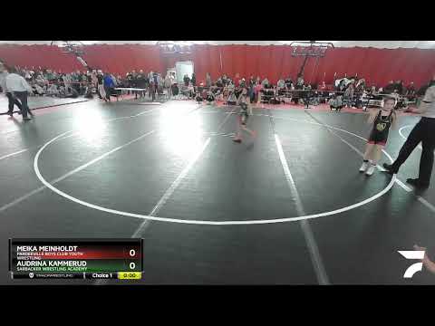 65-70 Lbs Quarterfinal - Audrina Kammerud, Sarbacker Wrestling Academy Vs Meika Meinholdt, Pardeev