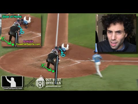 Manuel Margot's Steal of Home Attempt Spurs Clayton Kershaw, HP Umpire Marvin Hudson, Into Action