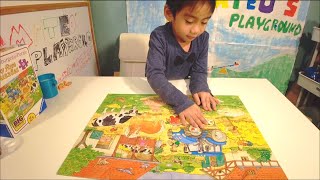 Ravensburger Puzzle Bauernhof für Kinder ab 2 Jahre - Big Format Puzzle
