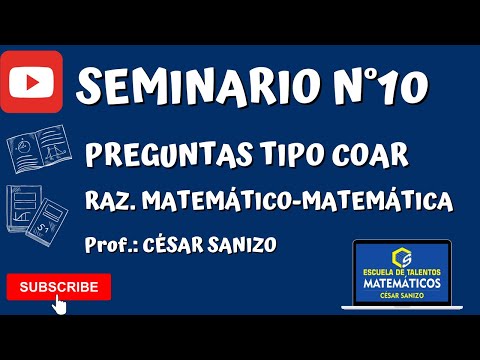 EXAMEN COAR | PREGUNTAS TIPO | MATEMÁTICA y RAZ. MATEMÁTICO