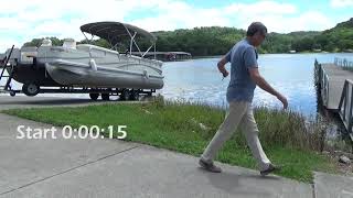 1Min 43Sec Pontoon Boat Launch by Yourself