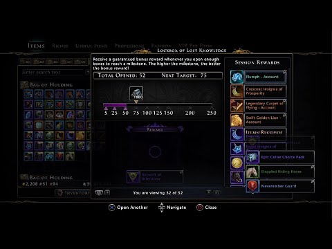 Neverwinter Testing New Mount/Companion Lockbox of Lost Knowledge