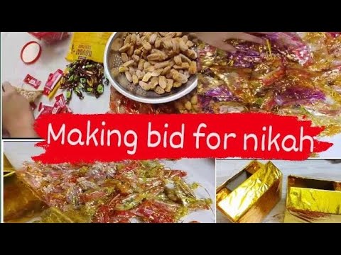 nikah bid😍 | nikah ki bid ki tayari❤️| wedding stuff💯| nikah potli bags😊| nikah ki potli in making🎉