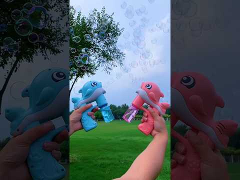 Soap Bubble Gun Toy - Fun with Bubbles & Refill Bottle!