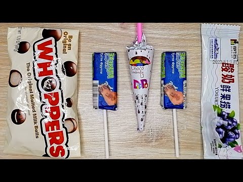 Malted Milk Balls and Chocolate Umbrella | Unpacking Sweets | ASMR | Satisfying Video