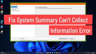 Fix System Summary Can