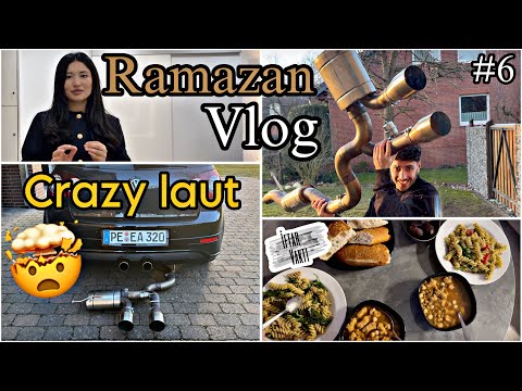 RAMAZAN VLOG #6 The Golf 5 R32 has become illegally loud 🤯 Iftar at home 🏠🤲🏼 | RabiaxEren