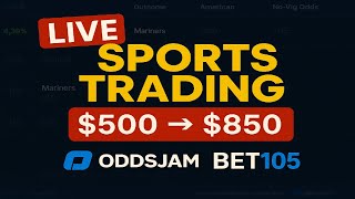 Bet105 Live Trading w/ OddsJam | Sharp Betting in Real Time