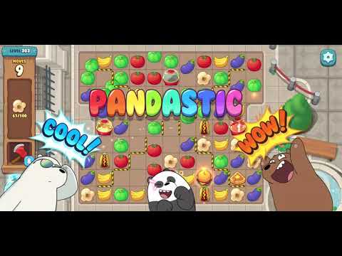 We Bare Bears the Puzzle for Kakao Level 303 - No Boosters