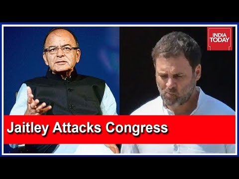 Arun Jaitley Hits Out At Congress After GST Relief