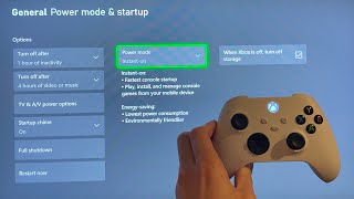 Xbox Series X/S: How to Change Console Power Mode Tutorial! (Power Mode & Startup)