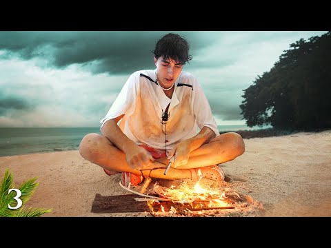 Sobreviviendo 7 Días En Una Isla Desierta - Día 3