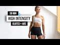 30 MIN KILLER HIIT GLUTES AND ABS Workout With Weights Home Workout For A Stronger Booty Core