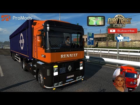 Euro Truck Simulator 2 (1.35) Renault AE Magnum ETS2 1.35.x DX11 Bodex Trailer + DLC's & Mods