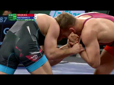 Round 3 FS - 86 kg: D. TAYLOR III (USA) v. D. KHUTSISHVILI (GEO)