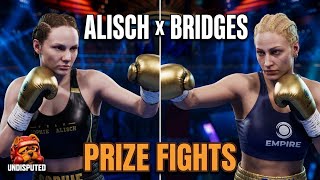 ボクシングゲーム UNDISPUTED  PRIZE FIGHTS ソフィー・アリスチ vs エバニー・ブリッジス