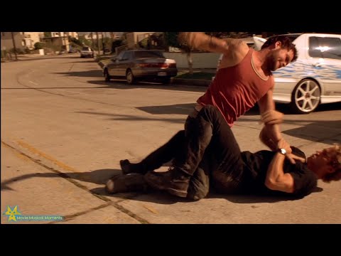 Fast and the Furious - Brian and Vince fight (Benny Cassette - Watch Your Back)