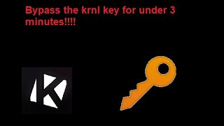 Krnl key new bypass method 2023!!!! (Look at the description)