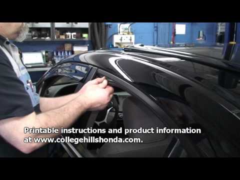 Episode #210 - 9th Gen Honda Civic Sedan Door Visor Installation
