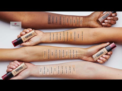 Loreal Infallible Fresh Wear 24HR Foundation Shades, Review and Swatches 2021 | MQ Makeup Queen