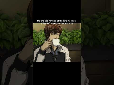 Relatable Anime「 Yagami Light and L  」Death Note pt.50 - #anime #real