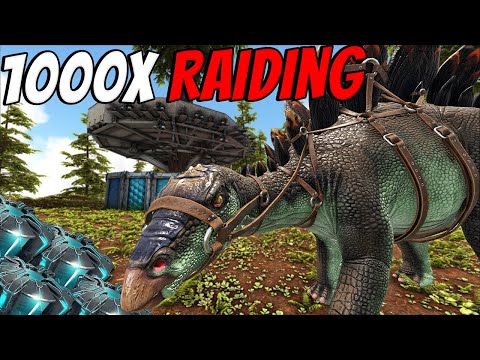 I RAIDED A MASSIVE Tree Base On ARK 1000x . . .
