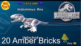 LEGO Jurassic World Game All 20 Amber Brick Locations - How to Unlock All 20 Dinosaurs By WD Toys