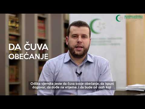Poziv vjernicima (7) - Ispuniti ugovore - hafiz Ammar Bašić
