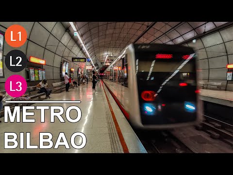 🇪🇸 Metrô de Bilbao - Todas as linhas - Todas las Líneas (Metro 1 / 2 Euskotren 3) (2021) (4K)