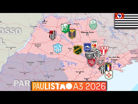 Paulistão A3 - 2026 - Conheça os Clubes, Cidades e Estádios