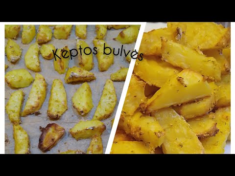 Keptos bulvės orkaitėje‼️#homemadefood #keptos #bulves