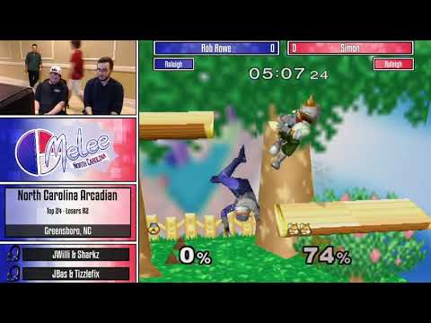 Rob Rowe (Sheik) vs Simon (Fox) [Losers Top 24[ - NC Arcadian 4
