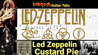 Custard Pie - Led Zeppelin - Guitar + Bass TABS Lesson